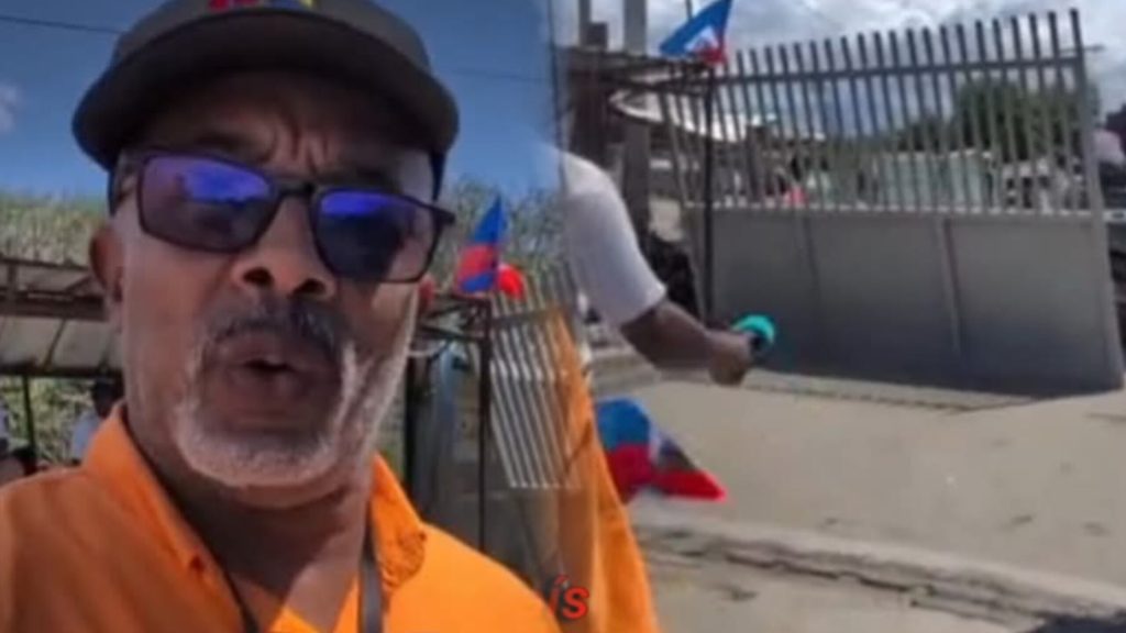 Autoridades haitianas colocaron una nueva puerta de hierro sobre el puente que cruza el río Masacre