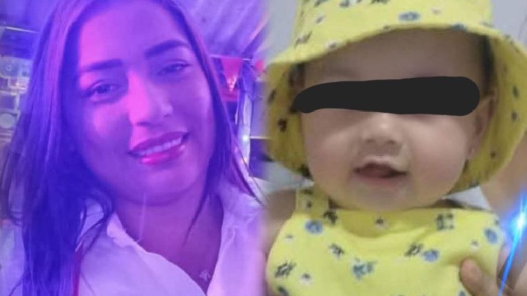 Bleidy Hernández, quien viajaba con su pequeña