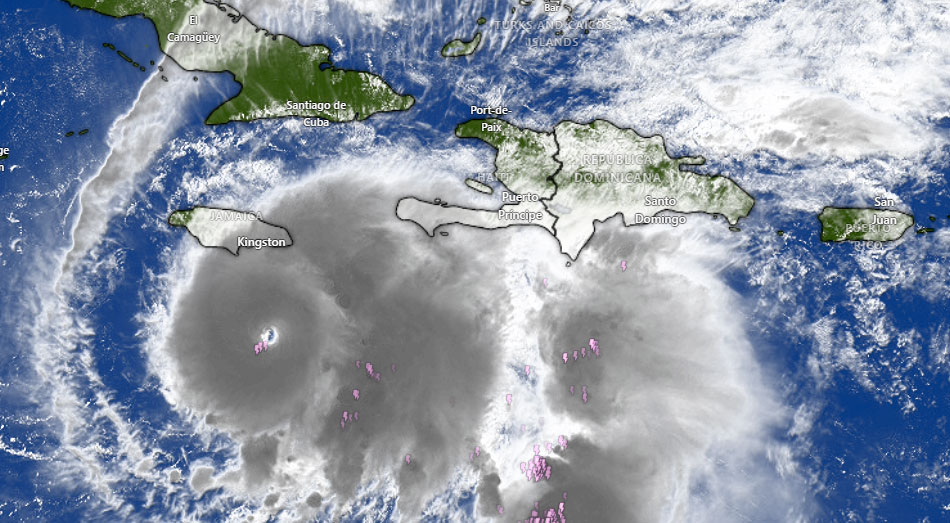 El huracán «Melissa» ha alcanzado la categoría 4