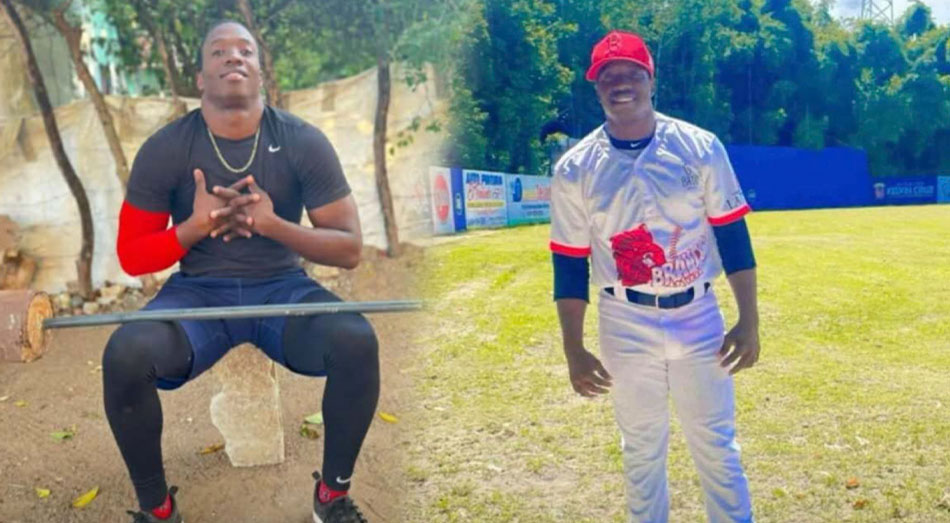 El joven pelotero Mario Germán