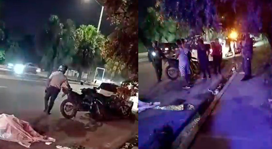 En la avenida Jacobo Majluta, próximo a la estación de gas Propagás