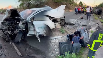 En la salida Baní-Azúa a la altura del kilómetro 3 1/2
