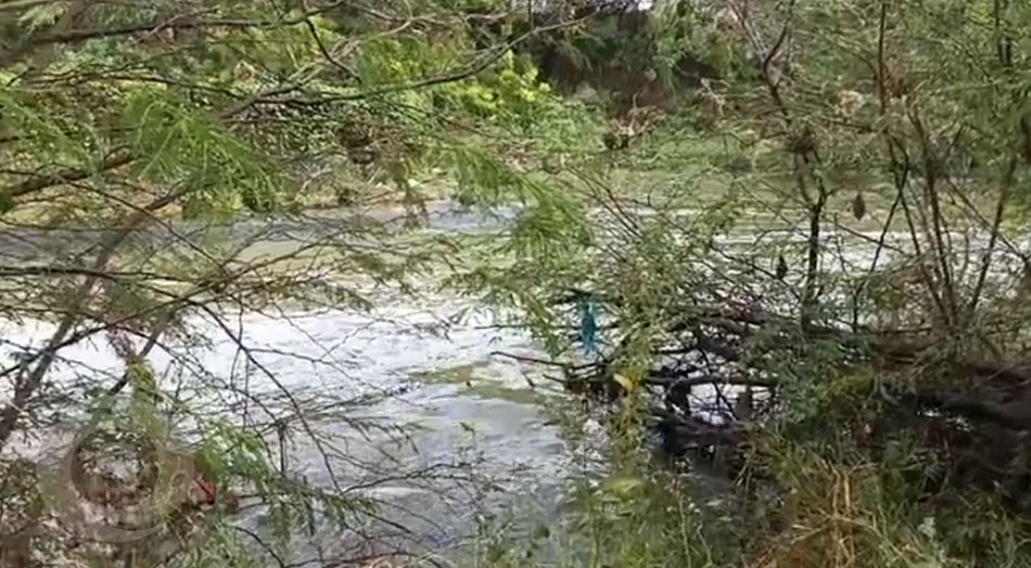 En las aguas del canal, cerca de la Hidroeléctrica Brazo Derecho I, en Barrero, Navarrete