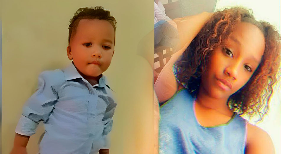 Estefani Severino, también conocida como Elupina, y su hijo Andrés Suero Severino