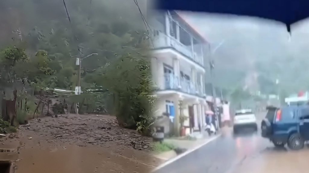 Gran derrumbe en Aguas Blancas