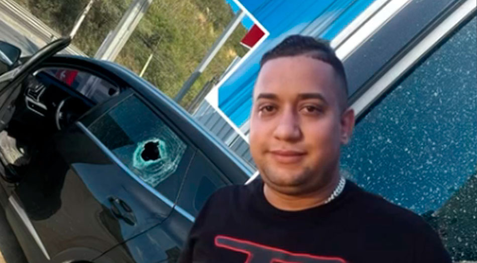 Joven de Dajabón denuncia intento de atraco a tiros en Navarrete; vehículo resultó impactado