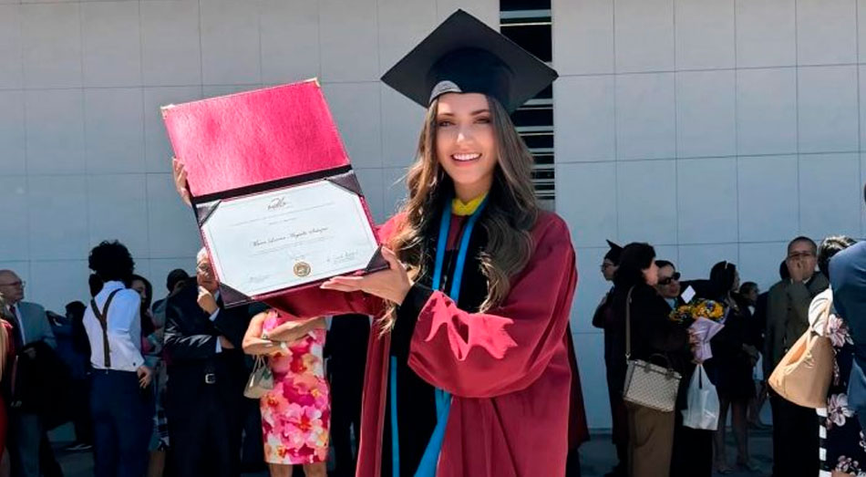 La doctora María Lorena Argüello Salazar, excandidata a Miss Universo