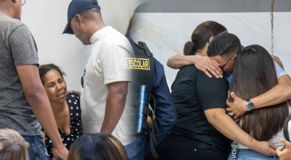 La familia y compañeros de José Alberto Arias