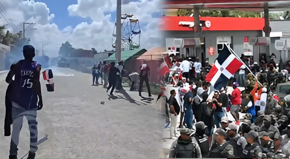La marcha pacífica en Friusa, se transformó rápidamente en un caos