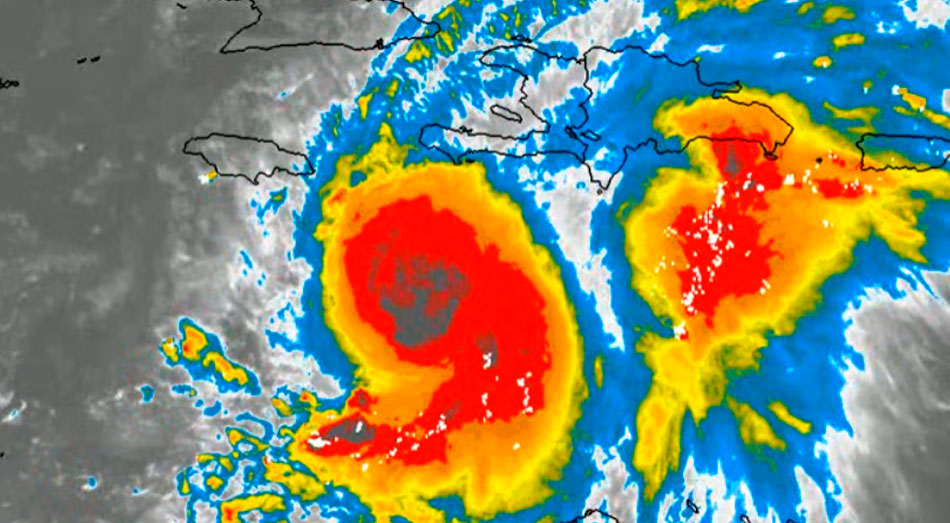 Melissa avanza de manera pesada