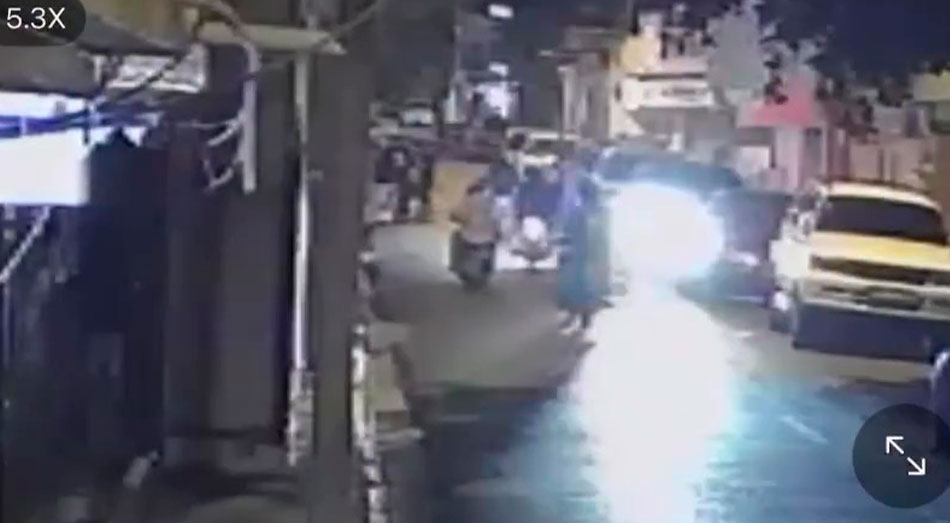 Momento exacto de lo ocurrido en Pueblo Nuevo