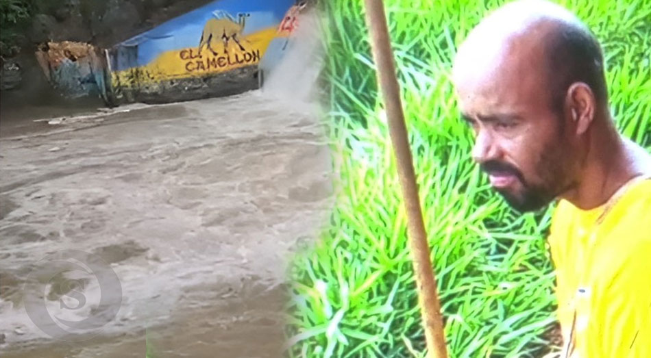 Por las crecidas aguas del río Yuboa