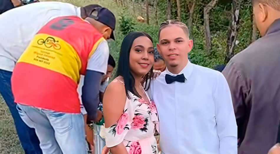 Rafael Fermín Pérez Torres, de 26 años, y su esposa Darling Francesca Núñez Batista