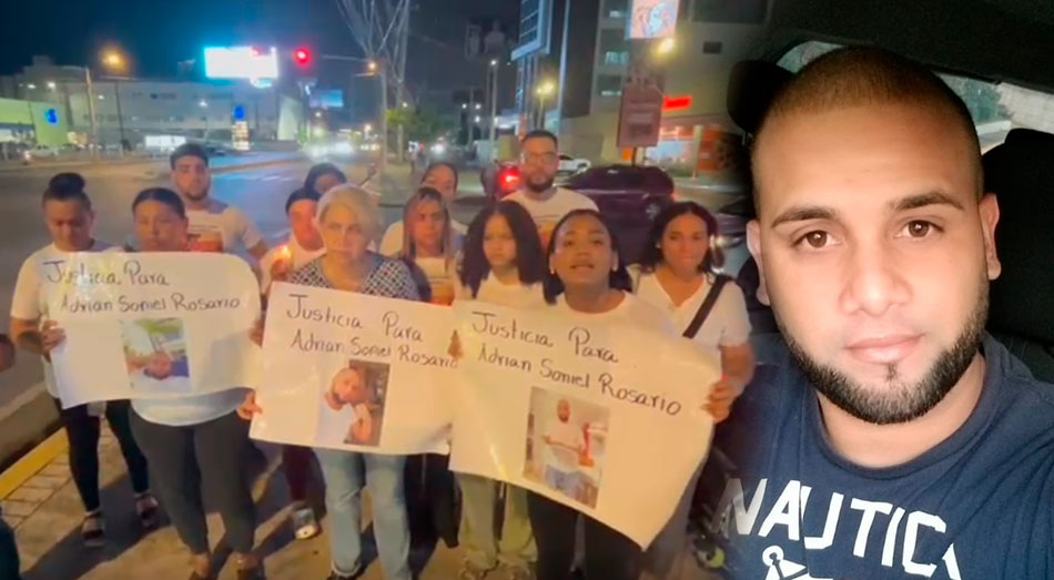 Realizan vigilia en memoria de Adrián Soniel Rosario, joven universitario atropellado por conductor ebrio en la autopista de San Isidro