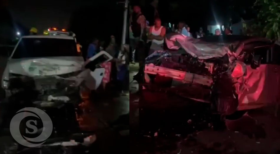 Terminaron impactando entre sí de manera fronta, en San Antonio de Guerra