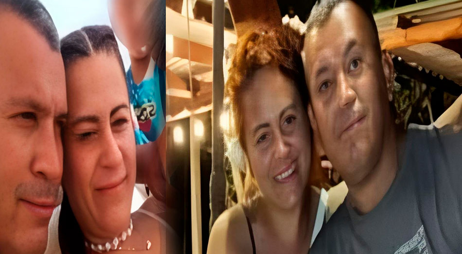 Tito Nelson Martínez Hernández, su esposa Viviana Andrea Canro Zuluaga y su hijo menor, Kevin Mathías
