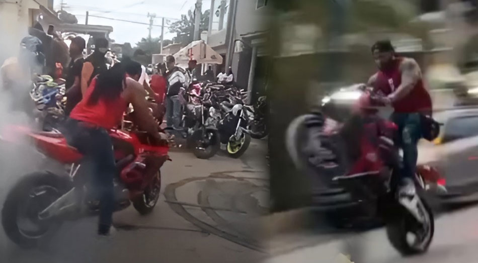 Tras levantar una motocicleta de alto cilindraje