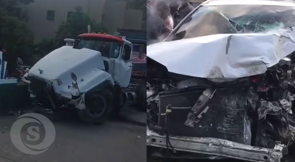 Un accidente en la autopista Duarte, en el municipio de Navarrete