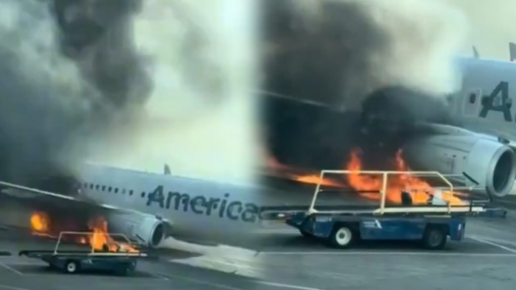 Un avión Boeing perteneciente a American Airlines 