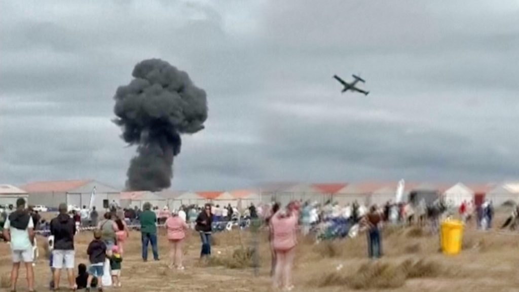 Un espectáculo aéreo en Sudáfrica