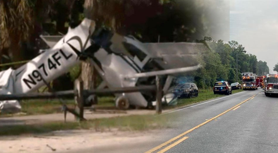 Una avioneta ligera en Florida, Palm Beach