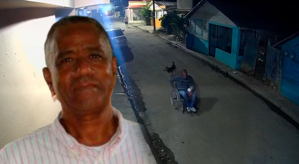 Victor Liberado sale en su silla de ruedas como que no había hecho nada