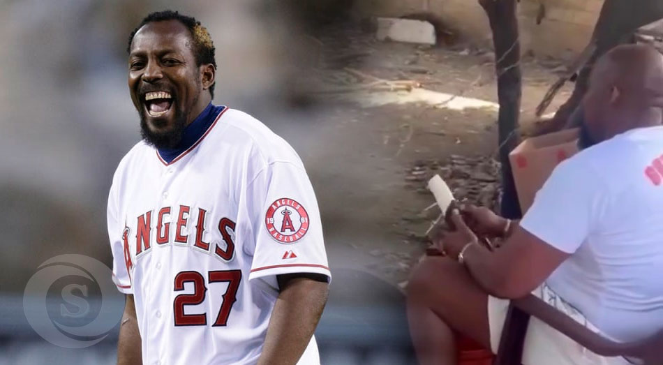 Vladimir Guerrero, pelando yuca